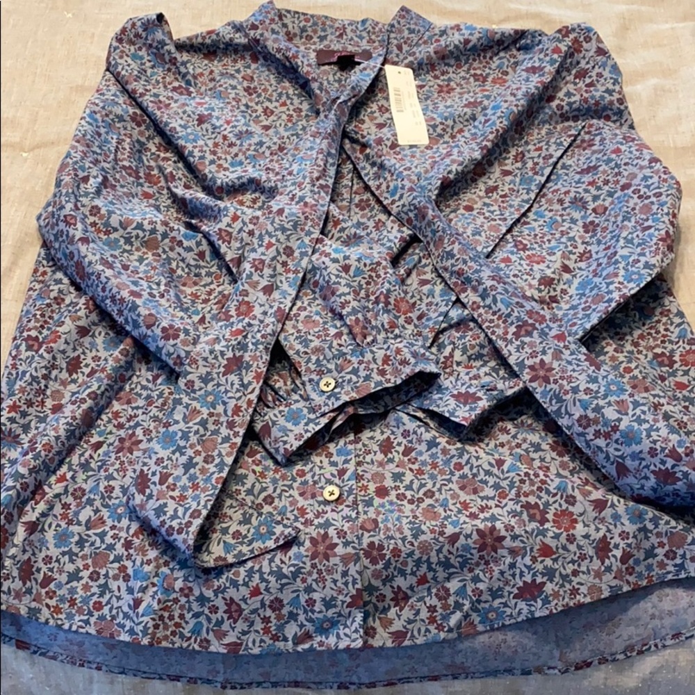 Jcrew liberty print blouse